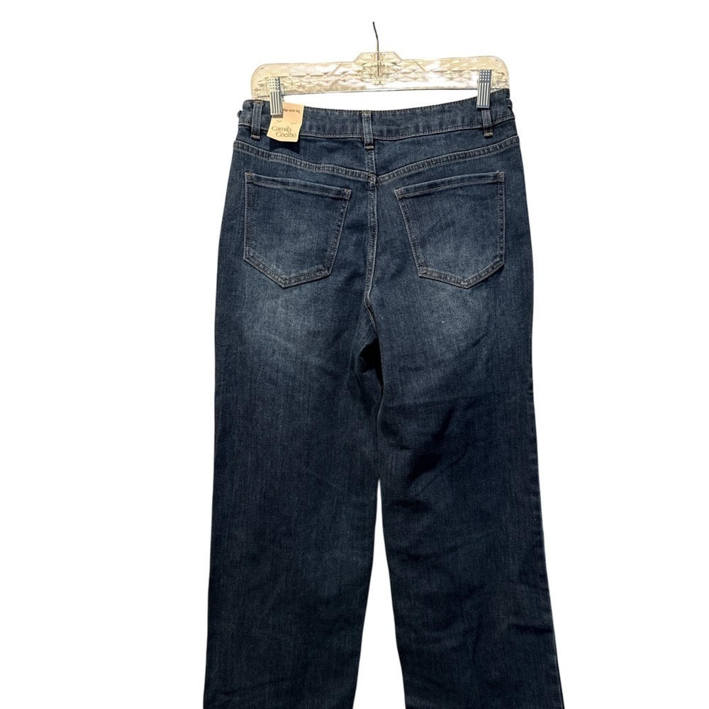 Camila Coelho High Rise Wide Leg Dark Blue Jeans - Picture 3 of 3